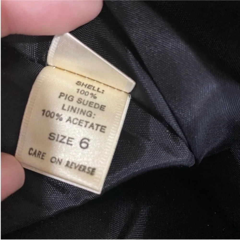 Vintage Suede Pencil Skirt vintage pencil skirt 1970s pinstripe pencil skirt - Picture 4 of 11